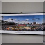 C04. Boston Red Sox ”A Day to Remember” panoramic photo signed by Johnny Pesky. 